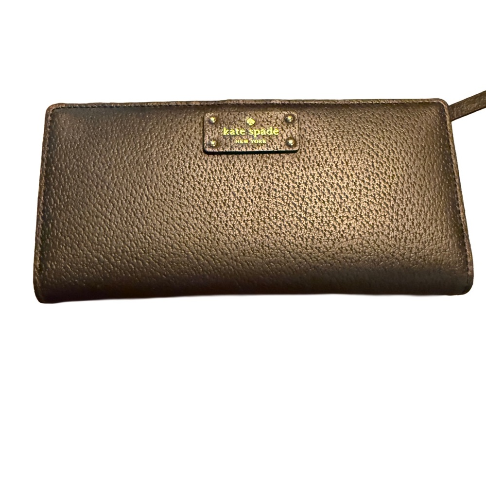 Kate Spade Black Leather Wallet EUC